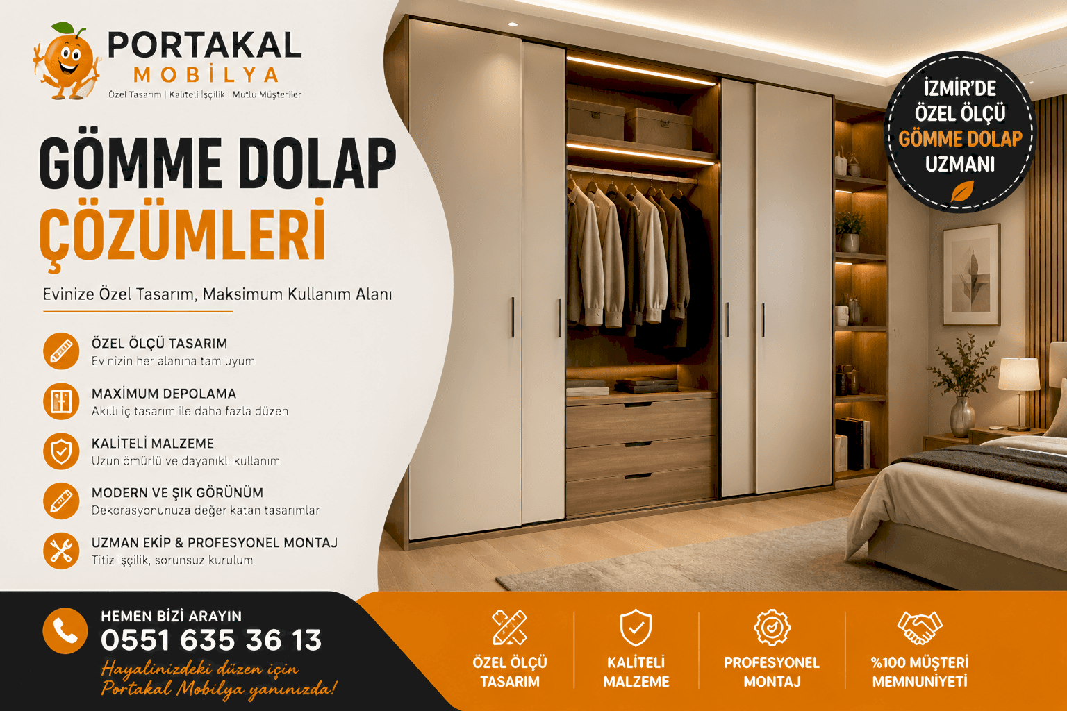 İzmir Gömme Dolap Tasarımı: Evinize Özel Depolama Çözümleri