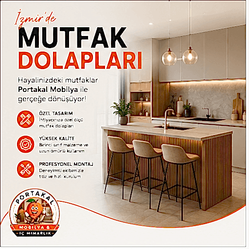 İzmir Mutfak Dolabı: Ölçüye Özel Modern ve Şık Tasarımlar